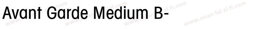 Avant Garde Medium B字体转换